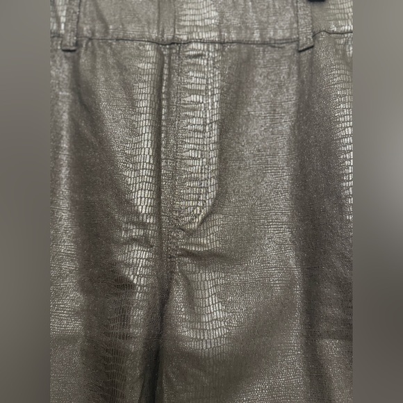 NWT Juicy Couture Shimmer Faux Snakeskin Pants | Black | Plus Size 18 - Picture 8 of 16